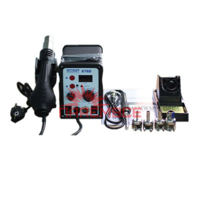 Термоповітряна паяльна станція 2/1 TECHNET 878D фен+паяльник