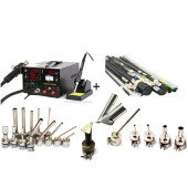 YIHUA 853DA+ +7/1000 + 5 СОПЛ + 14 СОПЛ + BUT + ПРАСКА