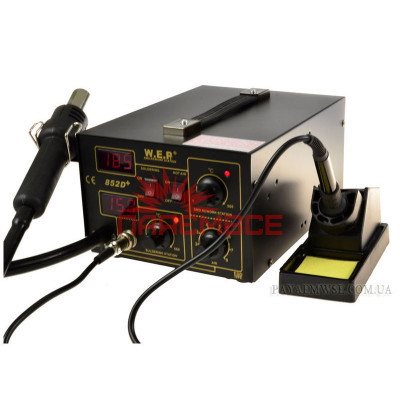 Термоповітряна паяльна станція 2/1 W. E. P 852D+ фен+паяльник
