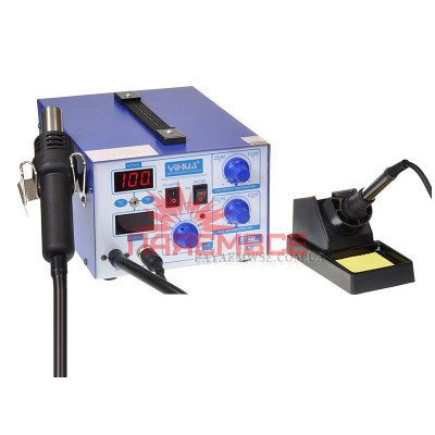 Термоповітряна паяльна станція 2/1 YIHUA (DIOLUT) 872D фен (термофен/паяльний фен) 24л/хв. компресор