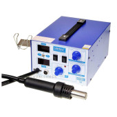 Термоповітряна паяльна станція 2/1 YIHUA (DIOLUT) 872D+ фен (термофен/паяльний фен) 24л/хв. компресор