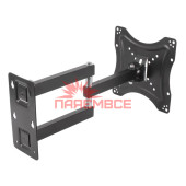 Кріплення (кронштейн) HOME DESIGN 6896 (HDL-117B-2) 14"-55" для телевізора, монітора ТБ LED LCD OLED ПЛАЗМА настінне похило-поворотне регульоване VESA 50x50~400x400 мм 50 кг