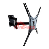 Кріплення (кронштейн) HOME DESIGN 6896 (HDL-117B-2) 14"-55" для телевізора, монітора ТБ LED LCD OLED ПЛАЗМА настінне похило-поворотне регульоване VESA 50x50~400x400 мм 50 кг