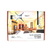 Кріплення (кронштейн) HOME DESIGN 6896 (HDL-117B-2) 14"-55" для телевізора, монітора ТБ LED LCD OLED ПЛАЗМА настінне похило-поворотне регульоване VESA 50x50~400x400 мм 50 кг
