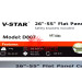 Крепление (кронштейн) V-STAR 6889 (D807) 26"-55" для телевизора, монитора TВ LED LCD OLED ПЛАЗМА потолочное наклонно-поворотное регулируемое VESA 50x50~400x400 мм 45 кг