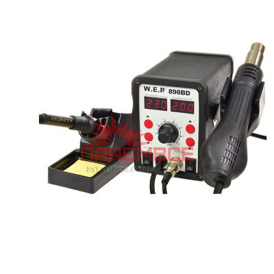 Термоповітряна паяльна станція 2/1 W. E. P 898BD фен+паяльник