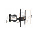 Кріплення (кронштейн) LTC LXLCD108 23"-55" для телевізора, монітора ТБ LED LCD OLED ПЛАЗМА настінне похило-поворотне регульоване VESA  50x50~400x400 мм 35 кг