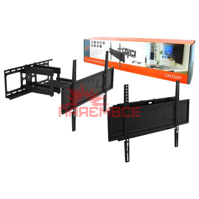 Кріплення (кронштейн) LTC LXLCD77 32"-65" для телевізора, монітора ТБ LED LCD OLED ПЛАЗМА настінне похило-поворотне регульоване VESA 50x50~600x400 мм 60 кг