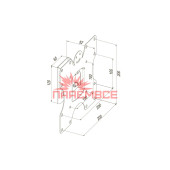 Крепление (кронштейн) KSL WMB-4021N 19"-43" для телевизора, монитора TВ LED LCD OLED ПЛАЗМА настенное наклонное VESA 100x100~200x200 мм 25 кг