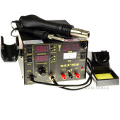 Термоповітряна паяльна станція 3/1 W. E. P 853D фен+паяльник+лабораторний блок живлення