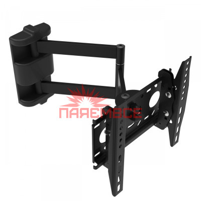 Крепление (кронштейн) КВАДО К-133 15"-43" для телевизора, монитора TВ LED LCD OLED ПЛАЗМА настенное наклонно-поворотное регулируемое VESA 50x50~200x200 мм 30 кг