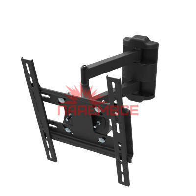 Крепление (кронштейн) КВАДО К-233 15"-43" для телевизора, монитора TВ LED LCD OLED ПЛАЗМА настенное наклонно-поворотное регулируемое VESA 50x50~200x200 мм 25 кг