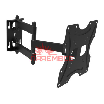 Крепление (кронштейн) КВАДО К-342А 32"-55" для телевизора, монитора TВ LED LCD OLED ПЛАЗМА настенное наклонно-поворотное регулируемое VESA 50x50~200x200 мм 25 кг