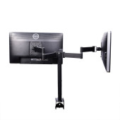 Крепление (кронштейн) КВАДО К-103 14"-23" для телевизора, монитора TВ LED LCD OLED ПЛАЗМА потолочное наклонно-поворотное регулируемое VESA 75~600/400 мм 25 кг