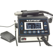 Термоповітряна паяльна станція 2/1 фен + вакуумне захоплення W. E. P 993D+