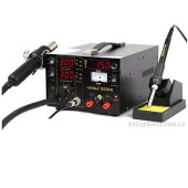 Термоповітряна паяльна станція 3/1 YIHUA 853DA фен+паяльник+лабораторний блок живлення