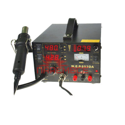 Термоповітряна паяльна станція 3/1 W. E. P 853DA фен+паяльник+лабораторний блок живлення