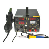 Термоповітряна паяльна станція 3/1 W. E. P 853D+ фен+паяльник+лабораторний блок живлення