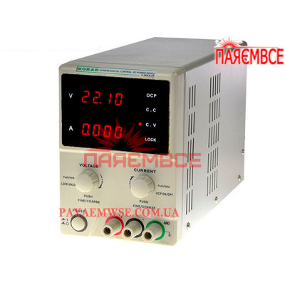 Лабораторний блок живлення KORAD KD3003D 0-30V/0-3A
