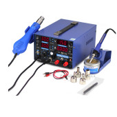 Термоповітряна паяльна станція 3/1 YIHUA (DIOLUT) 853D3A USB фен+паяльник+лабораторний блок живлення