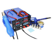 Термоповітряна паяльна станція 3/1 YIHUA (DIOLUT) 853D3A USB фен+паяльник+лабораторний блок живлення