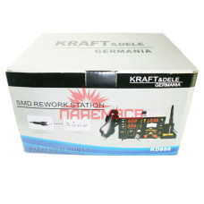 Термоповітряна паяльна станція 3/1 KRAFT&DELE 853D (KD855) фен+паяльник+лабораторний блок живлення