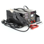 Термоповітряна паяльна станція 3/1 KRAFT&DELE 853D (KD855) фен+паяльник+лабораторний блок живлення