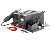 Термоповітряна паяльна станція 3/1 KRAFT&DELE 853D (KD855) фен+паяльник+лабораторний блок живлення