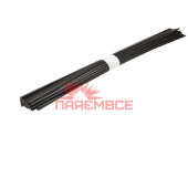 1 kilogram triangle PP/GF20 black. Binders (electrodes) (rods) PP/GF20 (PP+GF20) (PP-GF20) (Polypropylene with Fiberglass 20%) for soldering/welding/repair of plastic (plastics) Auto Moto