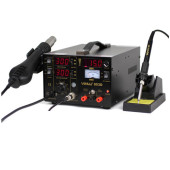 Термоповітряна паяльна станція 3/1 YIHUA (DIOLUT) 853D фен+паяльник+лабораторний блок живлення 120 л/хв