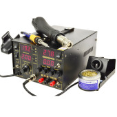 Термоповітряна паяльна станція 3/1 W. E. P 853D5A фен+паяльник+лабораторний блок живлення