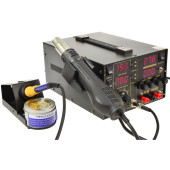 Термоповітряна паяльна станція 3/1 W. E. P 853D5A фен+паяльник+лабораторний блок живлення