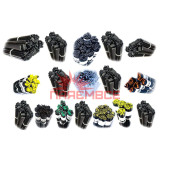 1 kilogram mix PA/GF5 black. Binders (electrodes) (rods) PA/GF5 (PA+GF5) (PA-GF5) (Polyamide with Fiberglass 5%) for soldering/welding/repair of plastic (plastics) Auto Moto