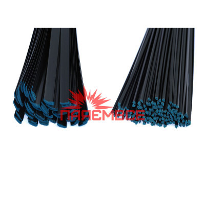 2 штуки mix PBT/T20 чорний. Прутки (електроди) (стержні) PBT/T20 (PBT+T20) (PBT-T20) (ПБТ/Т20) (Полібутилентерефталат з Тальком 20%) для паяння/зварювання/ремонту пластику (пластмас) Авто Мото