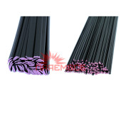 2 kilograms triangle PET/T30 black. Binders (electrodes) (rods) PET/T30 (PET+T30) (PET-T30) (Polyethylene terephthalate with Talc 30%) for soldering/welding/repair of plastic (plastics) Auto Moto