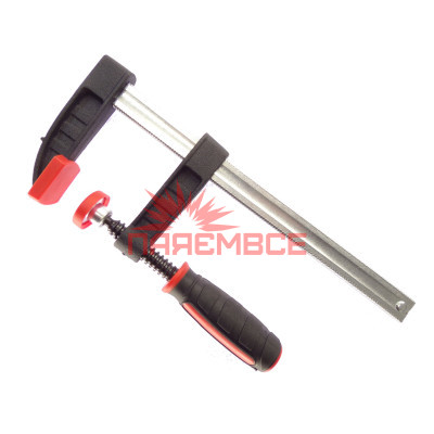 Струбцина KRAFT&DELE KD10716 600x80 мм 370 кг F-подібна, тип F, столярна, затискний інструмент, затиск