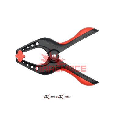 Струбцина пружинна прищіпка затискний інструмент ручний зажим пружинний YATO YT-64271 150 мм