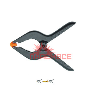 Струбцина пружинна прищіпка затискний інструмент ручний зажим пружинний VOREL 38525 200 мм