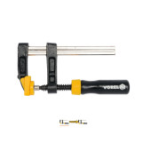 Струбцина столярна F-подібна затискний інструмент столярний тип F VOREL 37112 800*120 мм