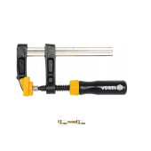 Струбцина столярна F-подібна затискний інструмент столярний тип F VOREL 37102 200*50 мм