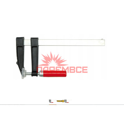 Струбцина столярна F-подібна затискний інструмент столярний тип F VOREL 37430 300*120 мм