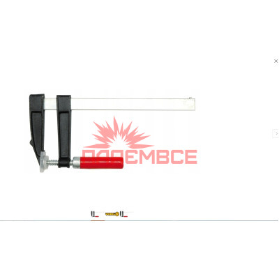 Струбцина столярна F-подібна затискний інструмент столярний тип F VOREL 37500 500*120 мм