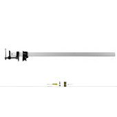 Струбцина столярна вайма рейкова  затискний інструмент столярний VOREL 38642 900 мм