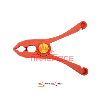 Струбцина прищіпка діелектрична затискний інструмент ручний зажим YATO YT-21190 150 мм