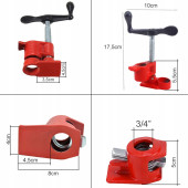 Струбцина FALON TECH FT1034 3/4" трубна, столярна, затискний інструмент