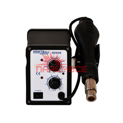 Термоповітряна паяльна станція 1/1 KRAFT&DELE 858 (KD858), фен (термофен/паяльний фен)